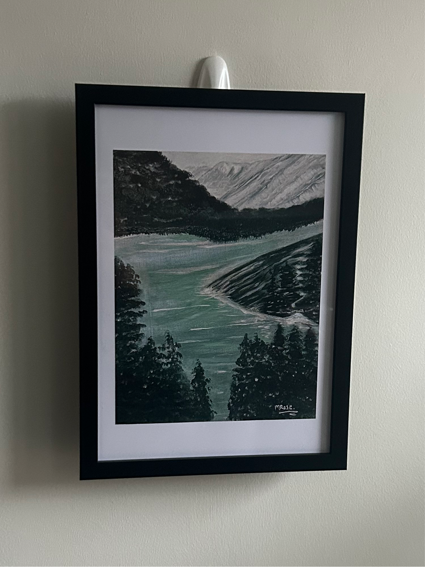 A4 landscape art print (frame included)