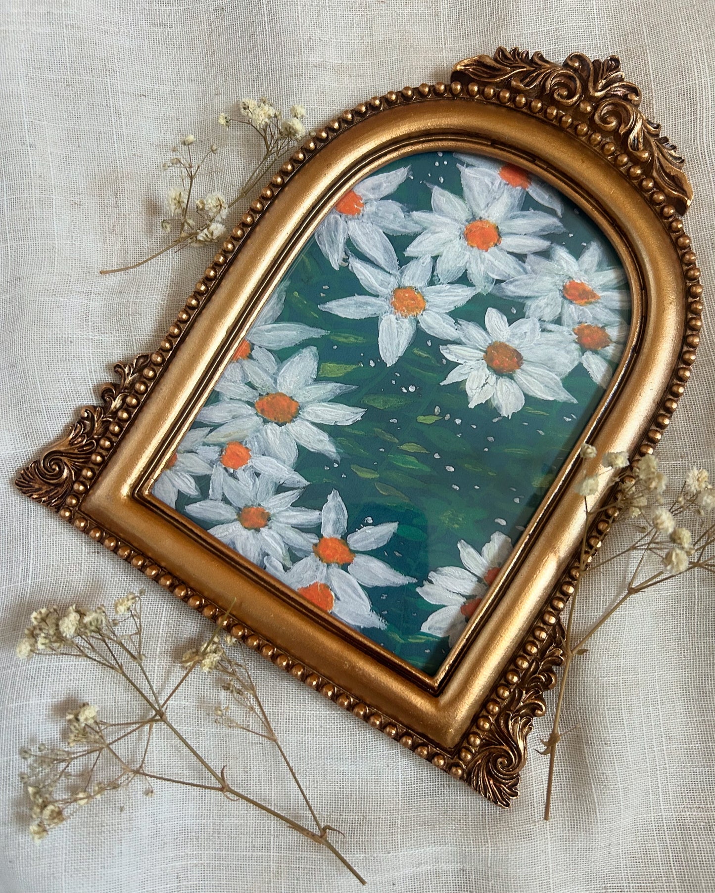 Floral art print 5” x 7” (frame included)