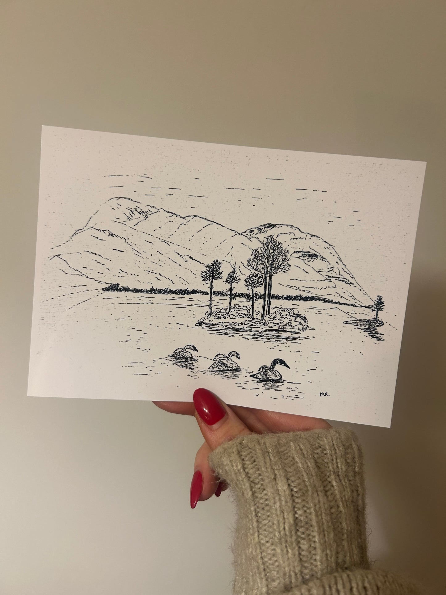 5”x 7” Landscape small wall art print