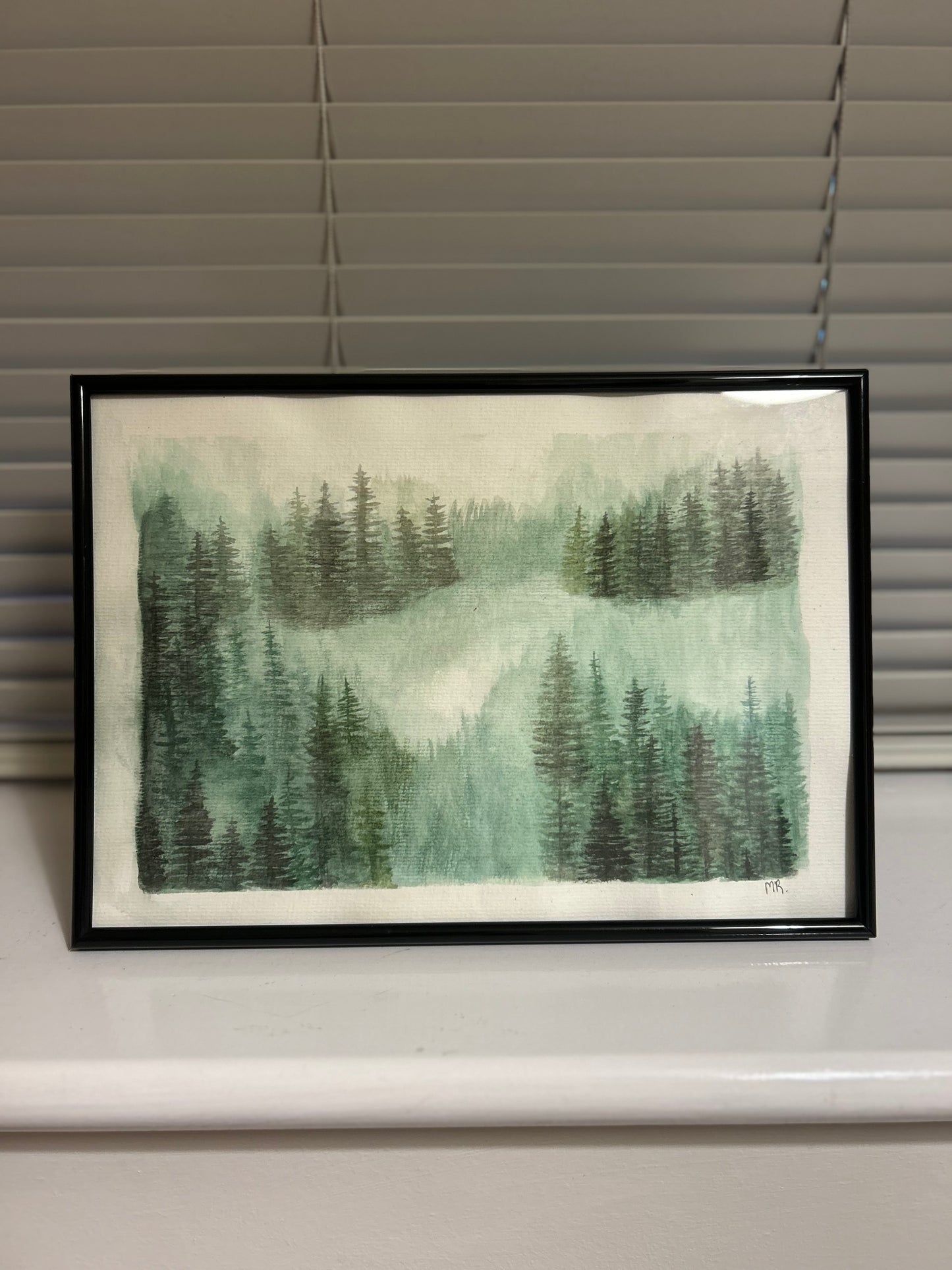 A4 original watercolour art print (frame included)