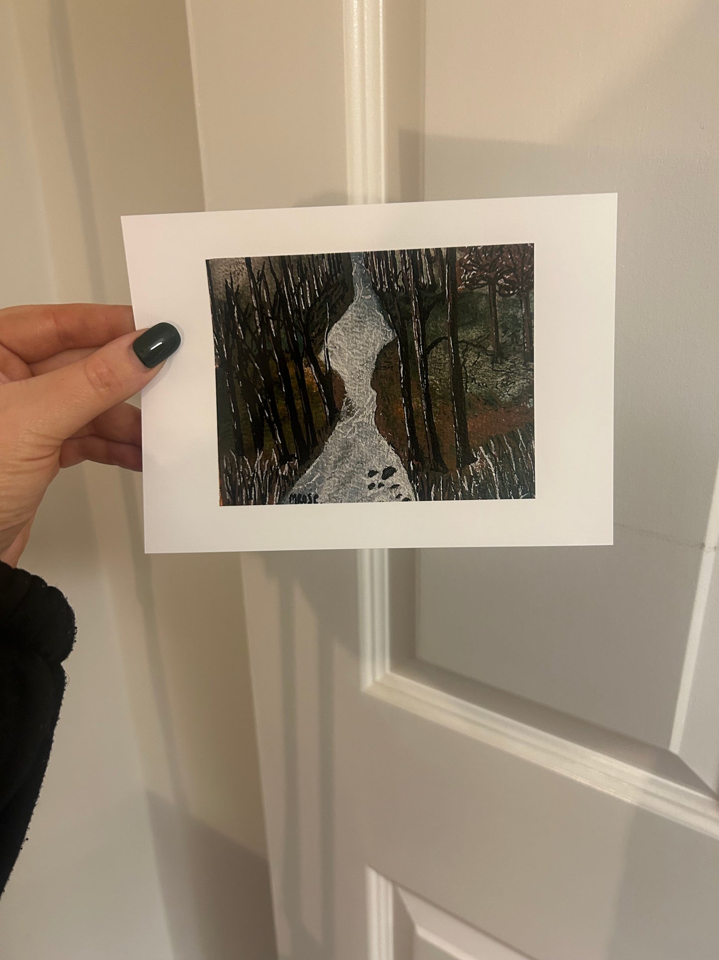 5”x 7” Woodland landscape print