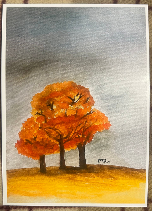 watercolour art print 5”x 7”