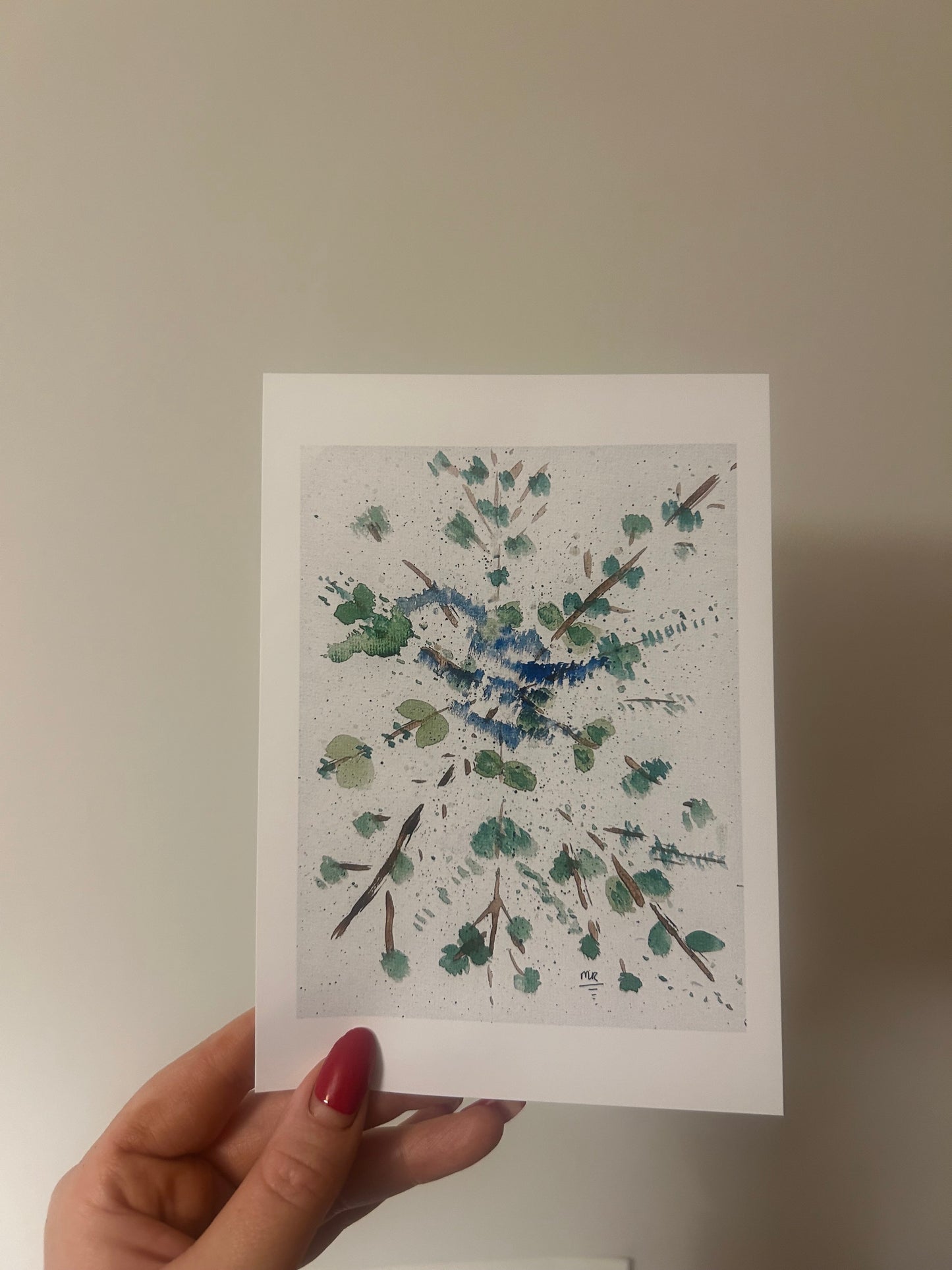 Small floral art print 5”x 7”