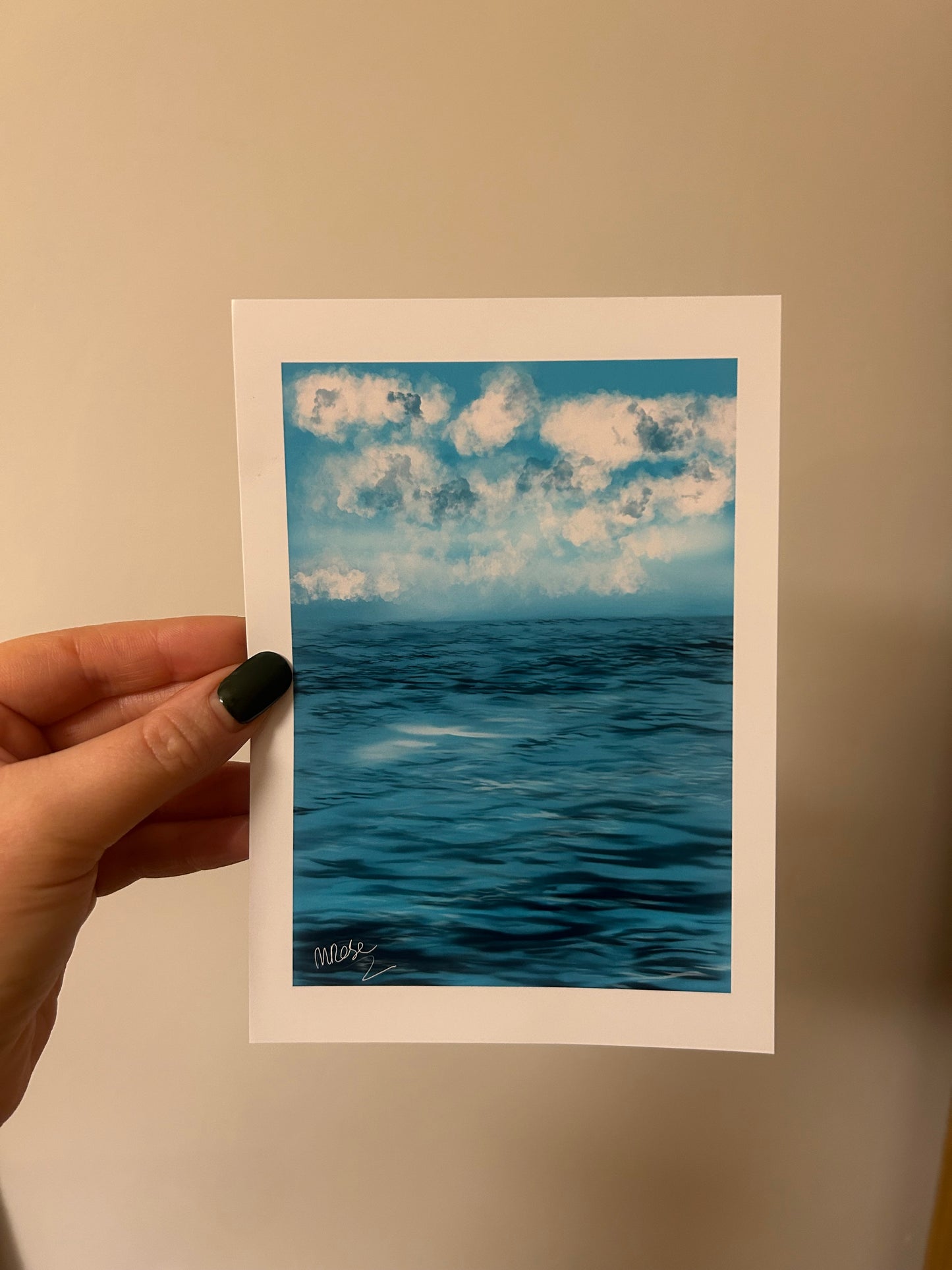 5” x 7” seascape art print