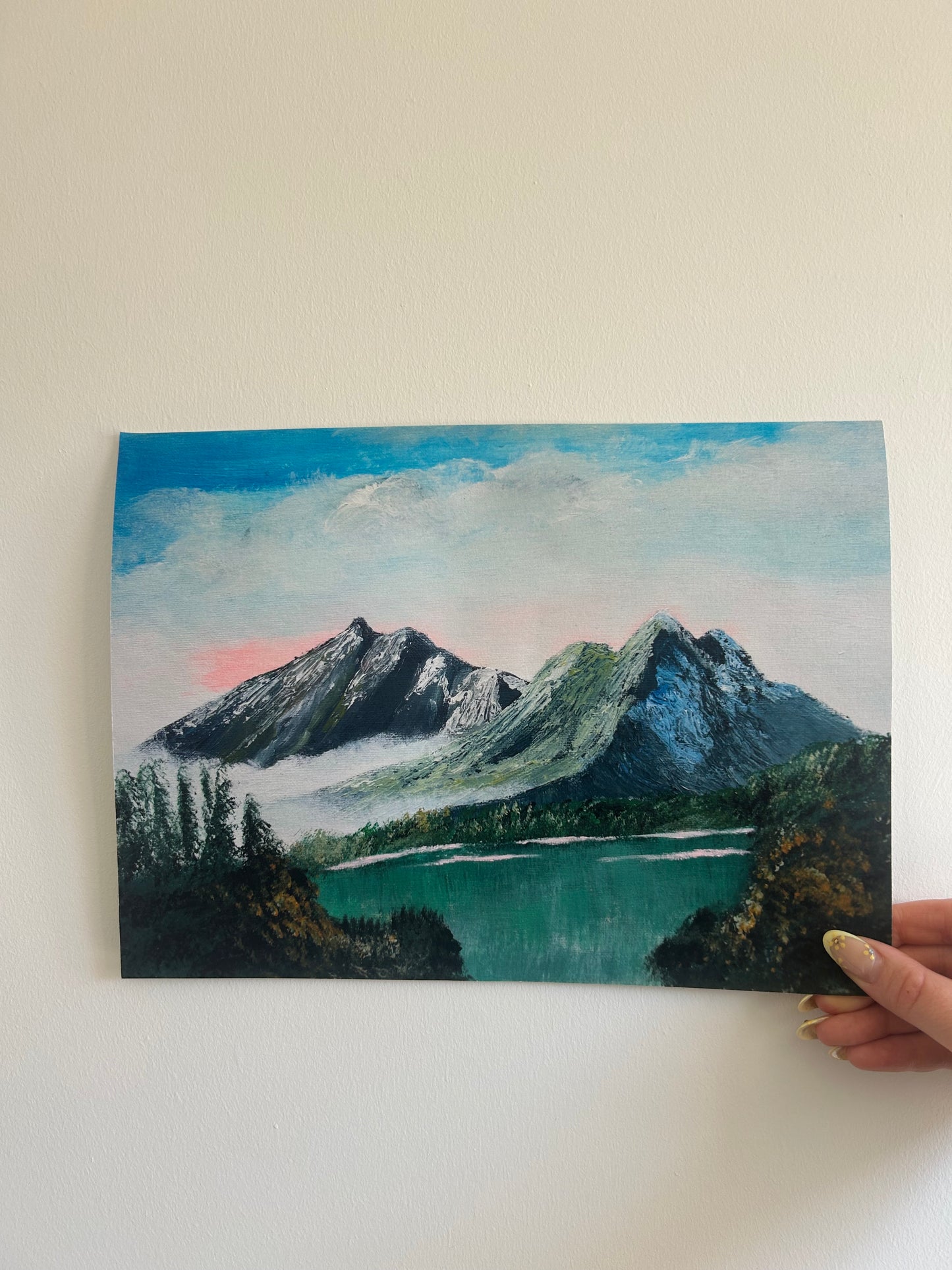 Dreamy Mountain Art Print